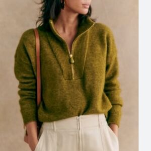 Tobias jumper Olive Green from Sezane, size XS